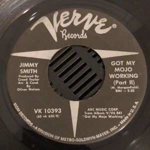 Jimmy Smith Got My Mojo Working Vinyl 45 Record '66